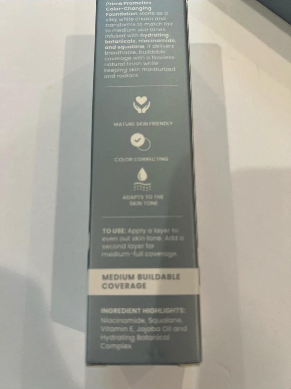 Prime Prometics Color Changing Foundation & Brush - Light - Med Coverage 1 fl oz
